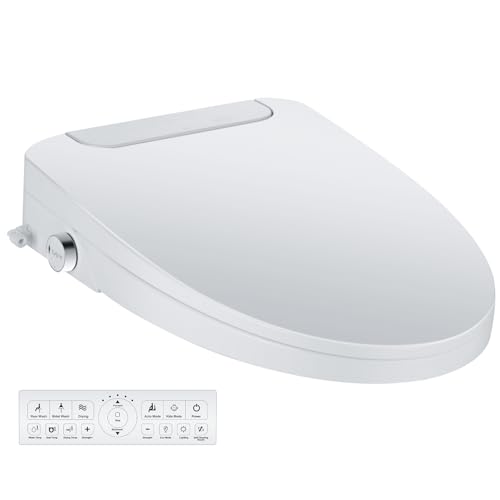 Electric Bidet Toilet Seat with Remote and Nightlight