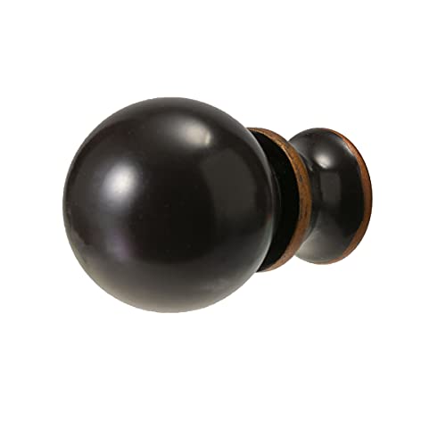 Image of Oil Rubbed Bronze 2PCS Ball Finials for Table & Floor Lamps - 1.5 In High, 1 /4-28 In Base - Lamp Topper Knob