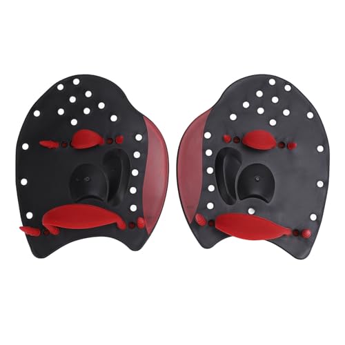 Swim Paddles Hand, Swim Training Hand Paddles Hand Fin Flipper Paddle for Men Women (M)