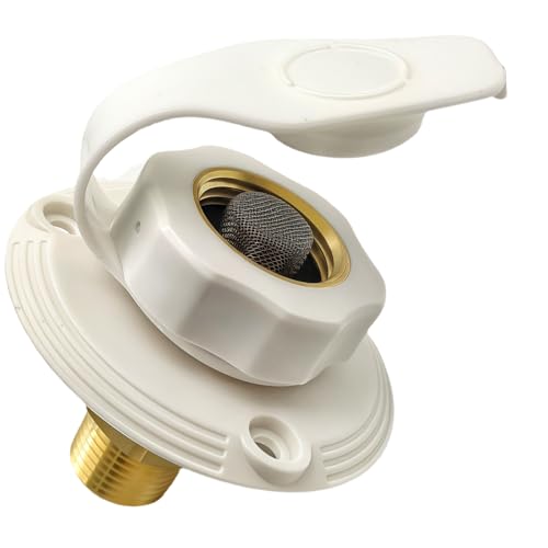 XinYunfan RV City Water Inlet with Check Valve - 3/4'' NH Female to 1/2