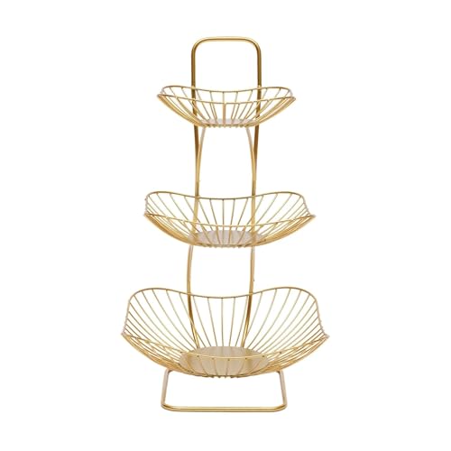 Cesta de frutas para cocina y organizador de verduras de 3 niveles para encimera 8