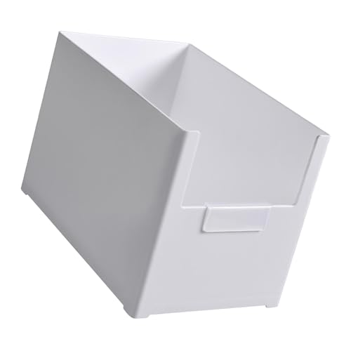 Organizer in plastica con apertura frontale, design cassetti, multifunzionale, impilabile, contenitore da