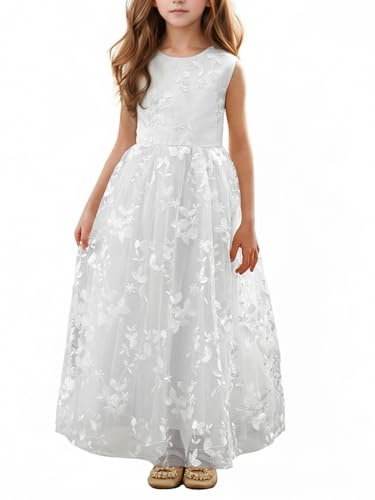 Image of ABaoWedding Lace A-Line Flower Girl Dress