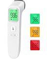 Touchless Thermometer for Adults,Forehead and Ear Thermometer for Fever,Infrared Magnetic Thermometer for Baby Kids Adults Surface and Room (White)