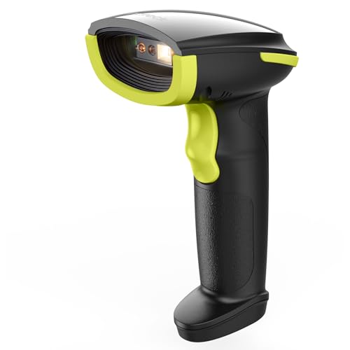 Image of Inateck 2D Barcode Scanner, Wireless Bluetooth QR Barcode Scanner, Handheld Scanner with APP and SDK, 1 Charge for 3 Months, BCST-23 Green