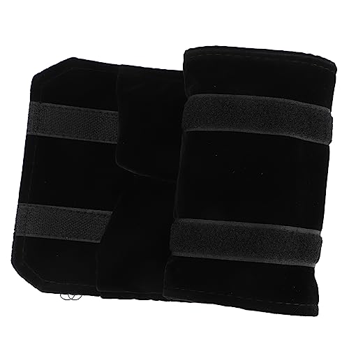 MERRYHAPY Organisateur De Bijoux De Voyage Portable Petite Taille En Velours Noir Rouleau De Rangement Pour Bagues Accessoire Pratique Maison Et Déplacements
