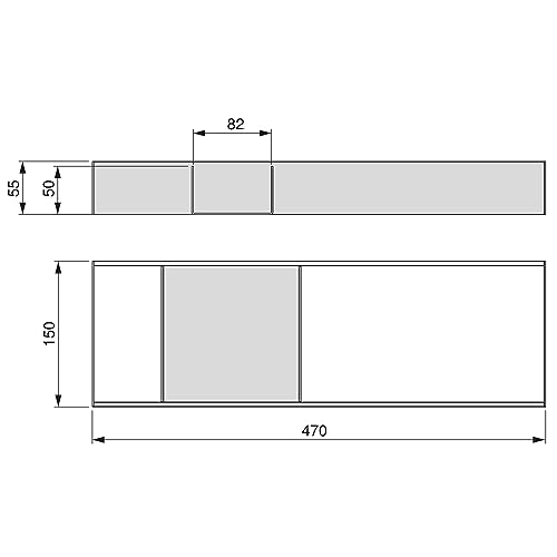 Emuca - Organizer for Drawer 150x470 mm (5,9x18,5 inch), Anthracite Grey, Steel and Wood, Charcoal - Image 2