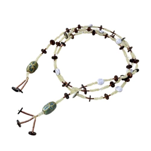 XITEA Collana girocollo con perline colorate, design orientale, impilabile, per donne e signore