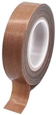 Office Products Teflon Tape Brown High Temp Tape Sealing Machine Heat-Resistant High Temperature Tape Teflon Fire Insulation Electric High Temperature Anti-Scalding Tape,