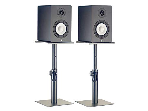 Supports haut-parleurs moniteur table Stagg par 2 pour studio