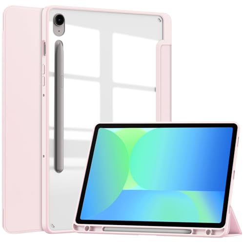 Housse haut de gamme Samsung Galaxy Tab S10 FE fine et antichoc rose