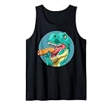 T-Rex Eating Hotdog