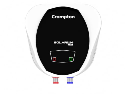 Image of Crompton Solarium DLX 25L Storage Water Heater | 2000W Heating | Glass Lined Tank | Smart Shield Corrosion Protection | 3-Level Safety | White