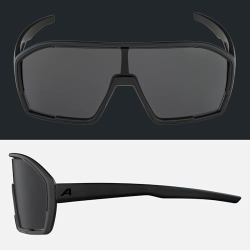 ALPINA BONFIRE MIDNIGHT-GREY MATT Sportbrille, black matt, One Size – Ansicht 5