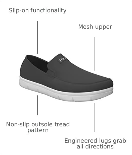 Image of HUK Men's Classic Brewster Slip-on Wet Traction Fishing & Deck Shoes