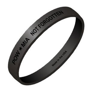 Magnet America POW MIA Black Wristbands