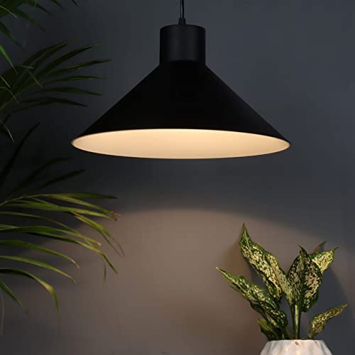 Image of MONI Lights Modern Pendant Ceiling Light for Living Room, Dining Room & Kitchen | Matte Mustard Yellow Hanging Lamp | Home Decor Lighting Fixture for Bedroom & Cafe Ambience (Pack of 3)
