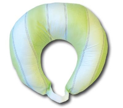 Bacati - Metro Lime/White/Chocolate Nursing Pillow Insert with Removable Zippered Cover Included