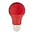 Amazon Basics A19 Red Color Party LED Light Bulbs, 60 Watt Equivalent, Energy Efficient 9W, E26 Standard Base, Non-Dimmable, 10,000 Hour Lifetime, 2-Pack