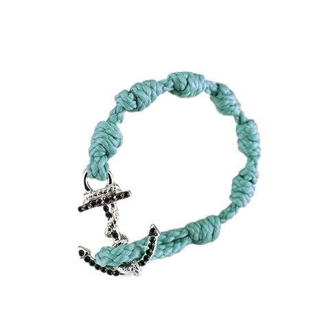 Made in Italy MIA\'s Bracciale BLACK DIAMONDS Ancora argento lucido con cristalli neri made in Italy free nickel (TIFFANY)