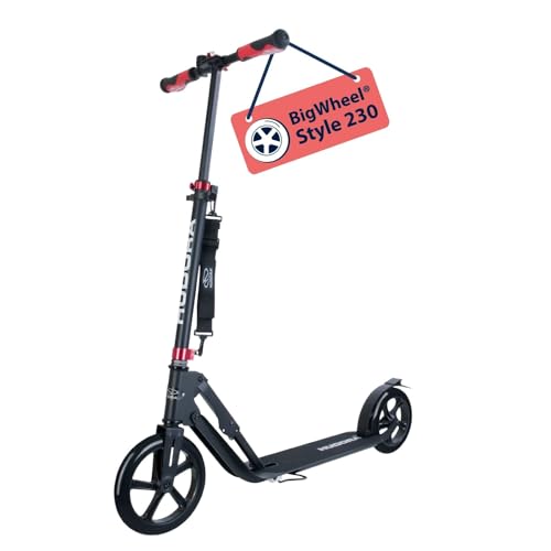 HUDORA BigWheel Style 230 Scooter - Stabiler Aluminium-Roller mit großer...