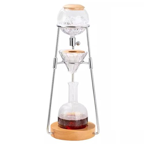Cafetière cold brew design en verre et acier inoxydable pour infusion lente