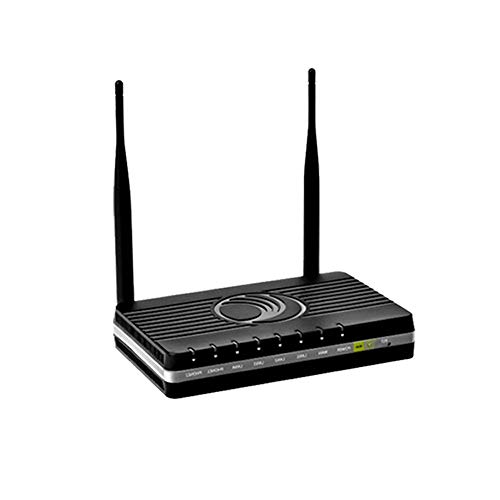 cnPilot Home & Business R200P 802.11n 300 Mbps Wi-Fi WLAN Router with Analog Telephone Adapter (ATA) VoIP Gateway, 4 port Network Switch, PoE for PMP450, ePMP SMs and 2 phone ports, RoW. No power cord