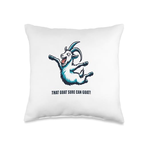 That Goat Sure Can Goat Simulator Throw Pillow