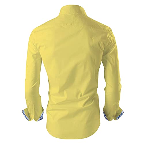 Image of Zombom Combo of Men's Solid Regular Fit Cotton Blend Full Sleeve Casual Shirts (Pack of 2)