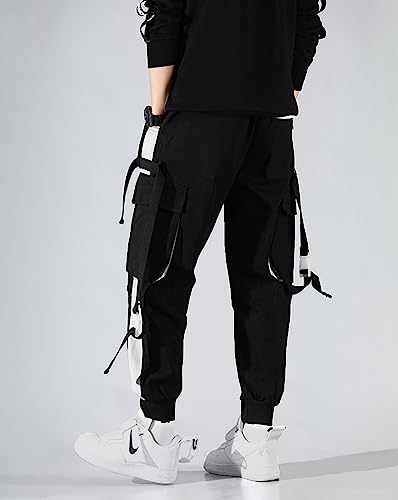 Image of Noble Monk Men's Loose Mid Rise Track Pant | Stylish Track Pants | Cargo Pockets |Baggy Fit Jogger's