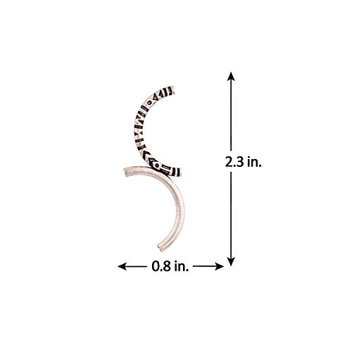 Aztec Bar Half Circle Earrings