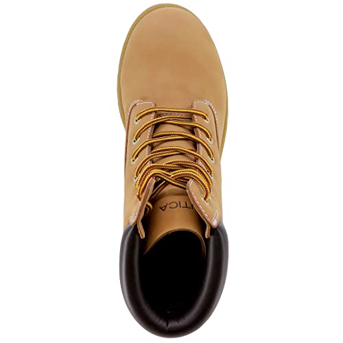 Nautica Mens Hiking Boots Ankle High Outdoor Trekking Shoes Work High Top-Pattox Smooth-Honey-10 #TOP3