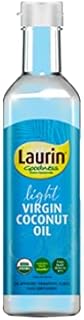 Organic Light Virgin Coconut Oil | Stays Liquid Down to 15C | 100% Coconut Oil & Palm-Free | Sustainable | Ideal for Cooking, Skin & Hair | Laurin