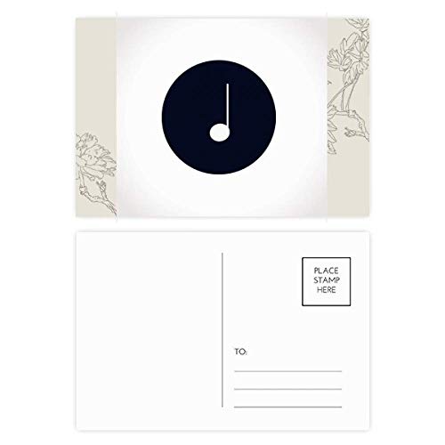 Carte postale Blanc Musique 20pcs pour ne plus manquer de cartes de merci