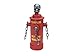 Produktbild showking Halloween Feuer Hydrant SPRINKY mit Totenkopf, schauriges Lachen, Bewegungsfunktion, LED, 28cm - gruselige Wasserzapfstelle