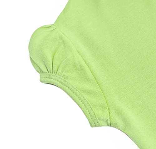 Image of Lilax Girls Short Puff Sleeve Cotton T-Shirt, Toddler & Little Girls Top | 95% Cotton Puff Sleeve Tee; Crewneck, Short Sleeve; Toddler & Girls Sizes 2T-12; for School, Play & Everyday; Machine Wash