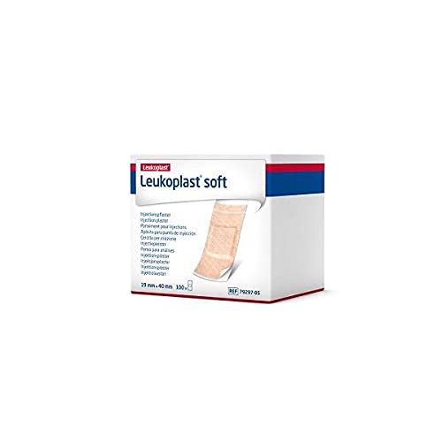 Pansements Leukoplast Soft 2,8 x 7,2 cm bande adhésive douce non-tissée boîte de 100 pièces
