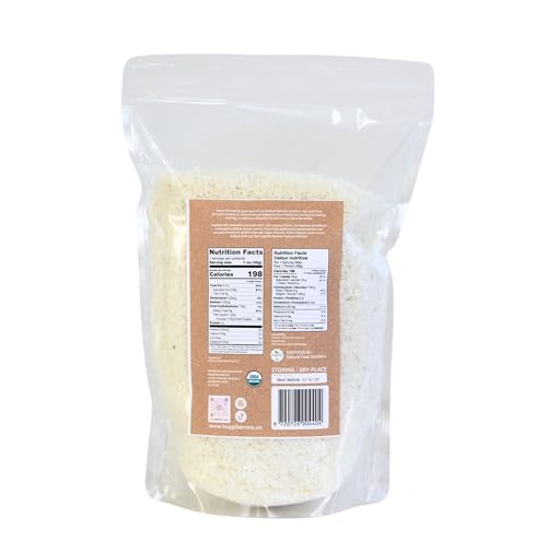 Huggiberries Organic Medium Shredded Coconut 28 Oz - Premium Unsweetened Gluten-Free Coconut Flakes thumb #1