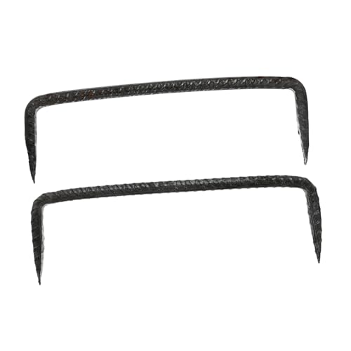 2pcs Clavos doble punta galvanizados para carpintería con puntas punzantes miniatura 1