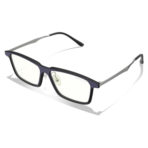 Image of Blue Light Glasses Men, Stylish Square Carbon Fiber Eyewear, Anti Eyestrain, Lightweight Mens Computer Gaming Glasses