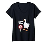 Photo Gallery donna untitled goose gioco divertente maglietta con collo a v Photo Gallery donna untitled goose gioco divertente maglietta con collo a v