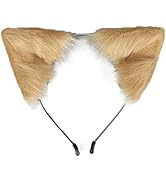 Handmade Fox Cat Ears Headband Animal Ears Hair Hoop for Halloween Costume Cosplay Party Headwear...