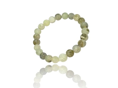 Bracelet prehnite ajustable fini les fermoirs difficiles grâce aux pierres extensibles