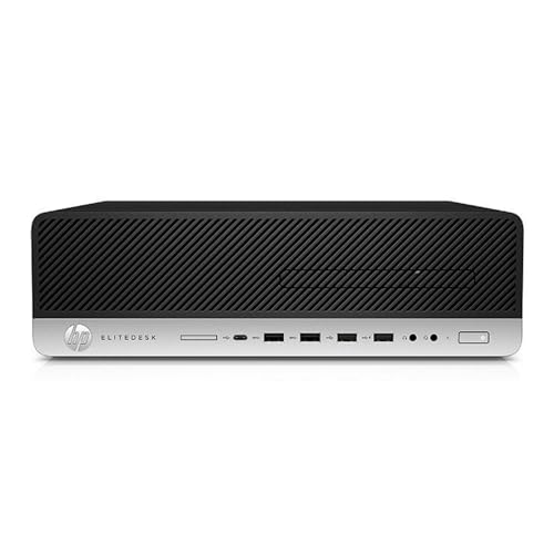 HP, Pc Desktop SFF Pronto All'Uso, Computer Pc Fisso Intel