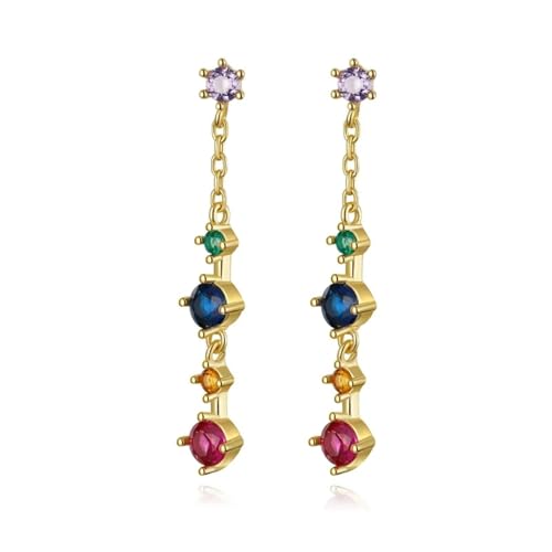 Boucles d'oreilles longues à gland de mariage en finitions précieuses pour femme