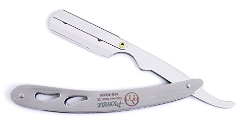 Promax Professional Straight Edge Razor-Barber Razor With 100 Derby Blades-Close Shaving Men's Manual Shaver Safety Stainless Steel-160-10031 #TOP1