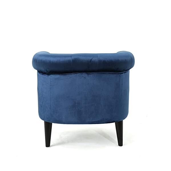 Miguel Tufted Studded Mid Century New Velvet Club Chair - Image 6