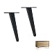 Produktbild 4er Set Möbelfüße,Schräger Kegel Tischbeine,für Couchtisch,Schrank und Sofa,Schwarz,Eisen,Gold,Tragfähigkeit 800KG,Höhe 4.7in-11.8in