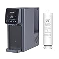 Waterdrop WD-A1 Countertop Reverse Osmosis System, Hot and Cold Water Dispenser, NSF/ANSI 58 Standard, Bottleless Water Cooler, 6 Temperature Settings Hot Cold & Room Water, 2:1 Pure to Drain
