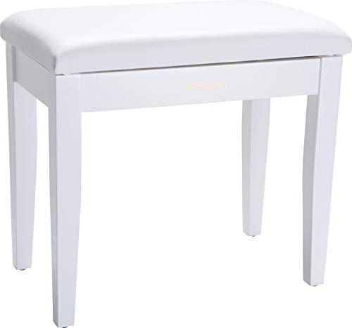 Roland RPB-100 Piano Keyboard Bench, Fixed Height 21.8-Inch, Satin White